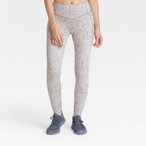 WOMEN’S Snake Print Jacquard High-Rise 7/8 
Leggings - All In Motion - Size M